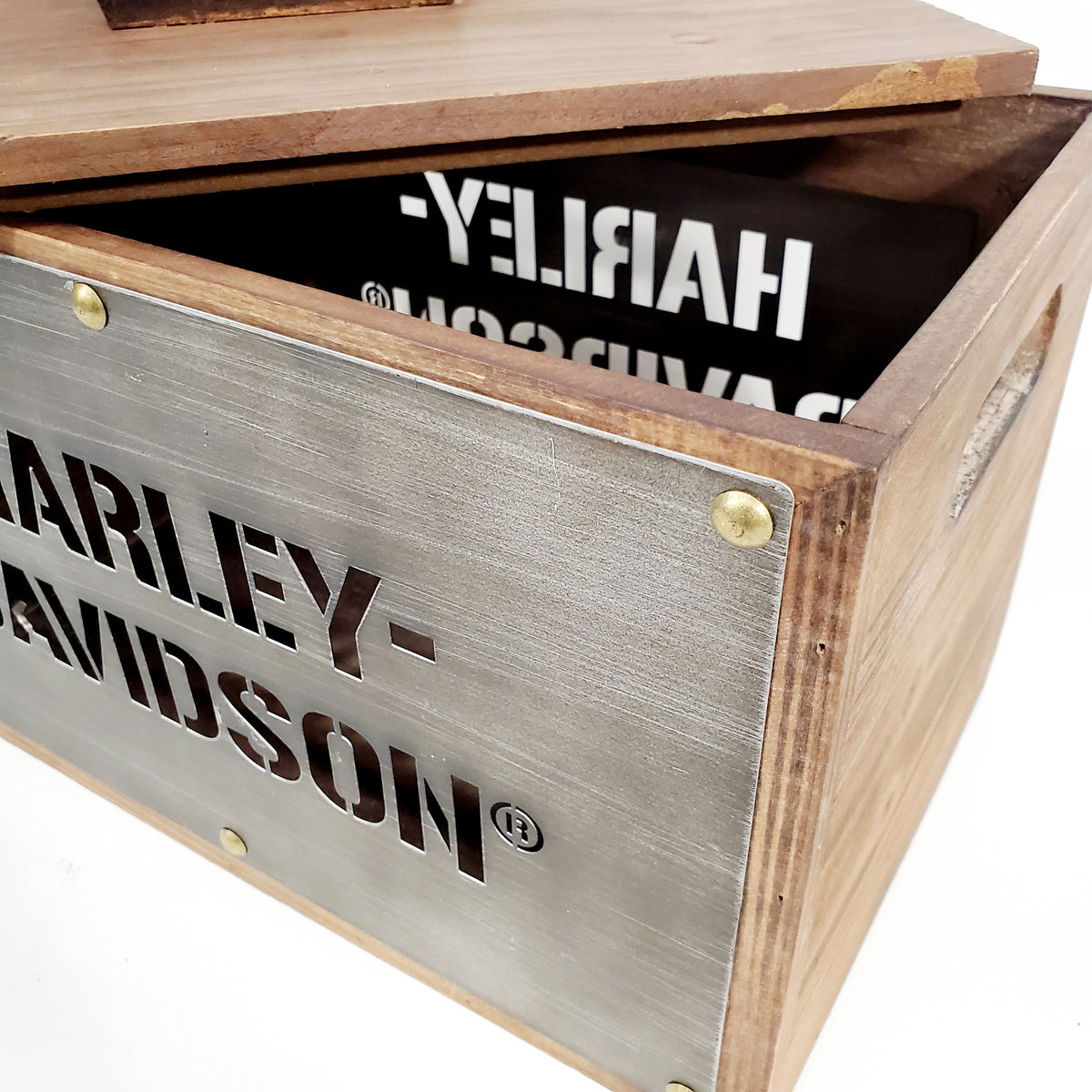 H-D Wood Storage Box – Rock City H-D