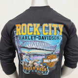 Hd B & S L/S Black Mens