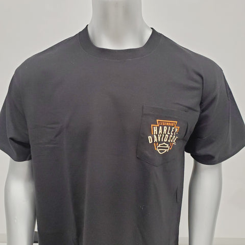 H-D Panel Pocket T Bk